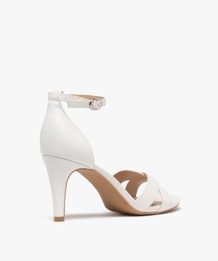Sandales à talon haut et fin et brides croisées femme vue4 - VALENTINA BALDA - GEMO