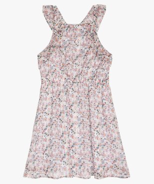 Robe fille à motifs fleuris et volants sur le buste vue1 - GEMO (ENFANT) - GEMO