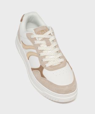 Baskets avec empiècements contrastants femme - 5 Miles vue6 - 5 MILES - GEMO