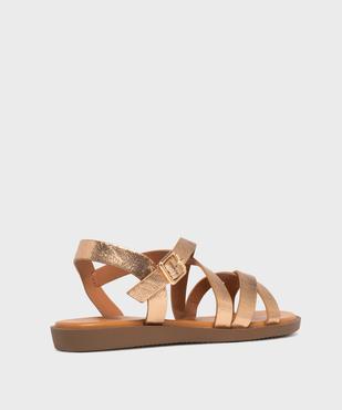 Sandales plates à brides scintillantes femme - Valentina Baldano vue4 - VALENTINA BALDA - GEMO