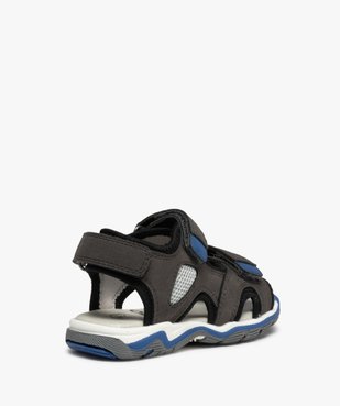 Sandales sport garçon multi-matières à brides scratch vue4 - GEMO (ENFANT) - GEMO