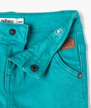 Short slim uni en toile extensible bébé garçon vue2 - GEMO(BEBE DEBT) - GEMO