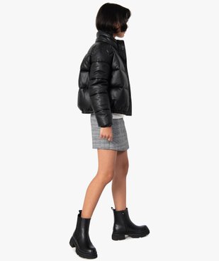 Blouson fille matelassé coupe courte avec col montant vue6 - GEMO (JUNIOR) - GEMO