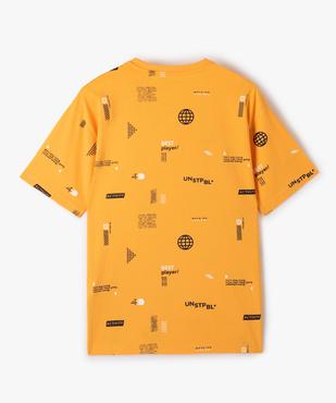 Tee-shirt imprimé all-over garçon vue3 - GEMO (JUNIOR) - GEMO