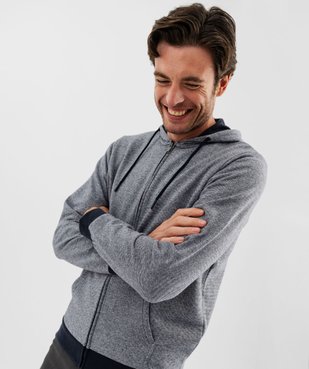 Sweat zippé à capuche homme vue8 - GEMO 4G HOMME - GEMO