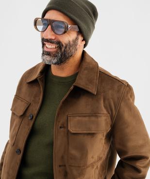 Blouson en suédine homme vue2 - GEMO (HOMME) - GEMO