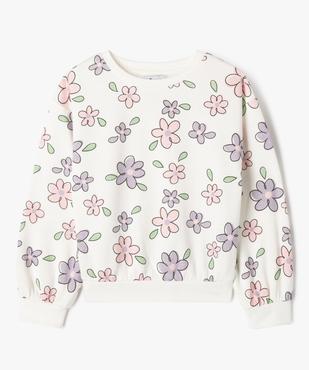 Sweat à col rond avec intérieur molletonné fille vue1 - GEMO 4G FILLE - GEMO