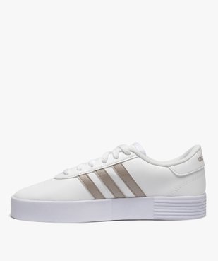 Tennis femme bicolores à semelle plateforme - Adidas vue3 - ADIDAS - GEMO