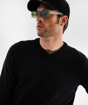 Pull fin à col V en coton homme vue8 - GEMO 4G HOMME - GEMO