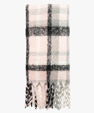Écharpe plaid fille à carreaux et franges vue1 - GEMO (JUNIOR) - GEMO