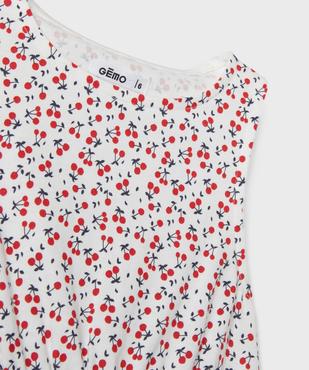 Robe sans manches à motifs fleuris fille vue2 - GEMO