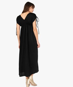 Robe de soirée femme avec manches froncées vue3 - GEMO(FEMME PAP) - GEMO