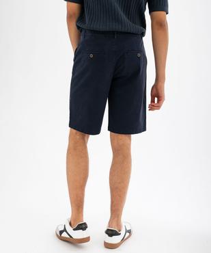 Bermuda en coton stretch coupe regular homme vue3 - GEMO 4G HOMME - GEMO