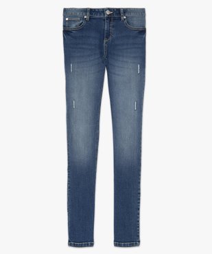 Jean femme coupe Slim aspect usé vue4 - GEMO(FEMME PAP) - GEMO