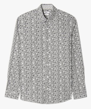 Chemise homme motifs fleurs coupe regular vue4 - GEMO (HOMME) - GEMO