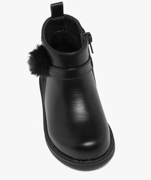 Boots bébé fille à zip avec pompon fantaisie et à paillettes vue7 - LOVELY WINGS - GEMO