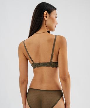 Soutien-gorge à armatures forme corbeille en dentelle vue6 - GEMO(HOMWR FEM) - GEMO