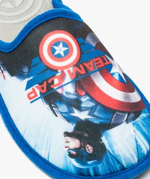 Chaussons garçon forme mules - Capitaine America vue6 - AVENGERS - GEMO