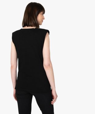 Tee-shirt de grossesse avec col rond et épaulettes vue3 - GEMO (MATER) - GEMO
