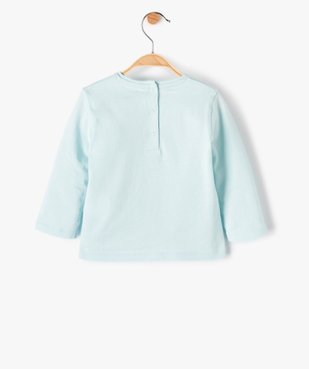 Tee-shirt bébé fille avec motif fleuri en relief vue3 - GEMO C4G BEBE - GEMO