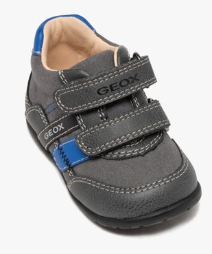 Baskets bébé garçon multimatières à scratch - Geox vue5 - GEOX - GEMO