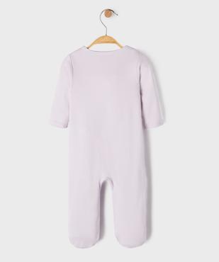 Pyjama dors bien en coton ouverture devant bébé vue3 - GEMO 4G BEBE - GEMO