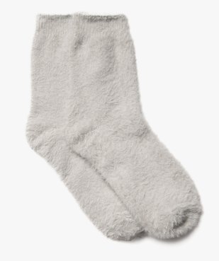 Chaussettes épaisses en maille duveteuse femme vue1 - GEMO(HOMWR FEM) - GEMO
