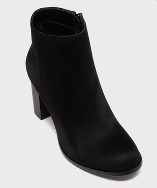 Bottines à talon avec en suédine femme - Valentina Baldano vue5 - VALENTINA BALDA - GEMO