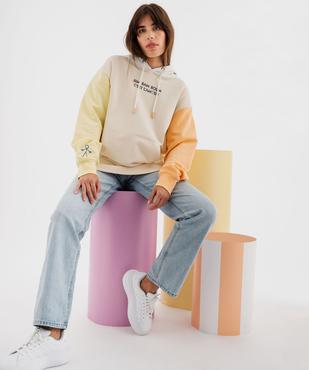 Sweat à capuche adulte multicolores avec message amour mixte - Gémo X Maëva vue9 - GEMO 4G FEMME - GEMO