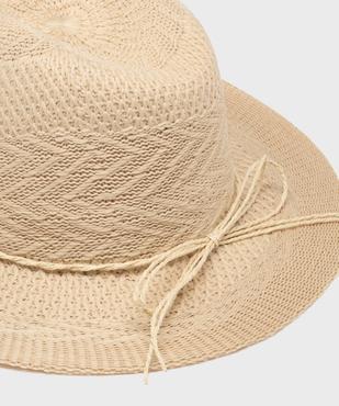 Chapeau panama tissé femme vue2 - GEMO (ACCESS) - GEMO