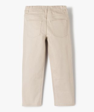 Pantalon garçon 5 poches avec taille élastiquée vue4 - GEMO (ENFANT) - GEMO