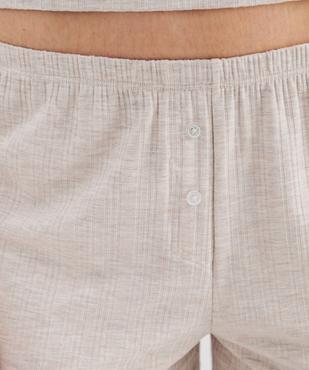Short de pyjama débardeur en viscose femme vue2 - GEMO 4G FEMME - GEMO