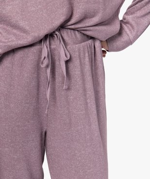 Pantalon de pyjama femme en maille fine vue2 - GEMO(HOMWR FEM) - GEMO
