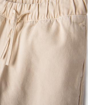 Jean large avec taille élastique ajustable fille vue2 - GEMO (JUNIOR) - GEMO