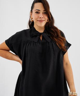 Robe courte fluide femme grande taille vue3 - GEMO 4G GT - GEMO