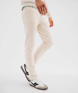 Jean Straight en denim extensible au coloris unique homme vue2 - GEMO 4G HOMME - GEMO