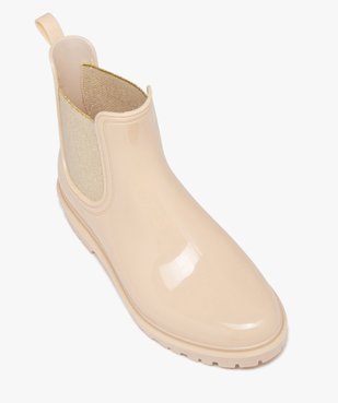 Bottes de pluie femme unies style Chelsea vue5 - FOLLOW ME - GEMO