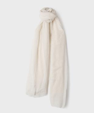 Foulard en maille gaufrée et pailletée femme vue1 - GEMO 4G FEMME - GEMO