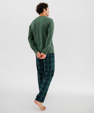 Pyjama à manches longues et pantalon à carreaux homme vue5 - GEMO(HOMWR HOM) - GEMO