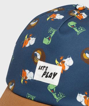 Casquette à motifs animaux garçon vue3 - GEMO 4G GARCON - GEMO