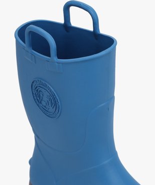 Bottes de pluie garçon dessus uni avec anses - Boatilus vue6 - BOATILUS - GEMO