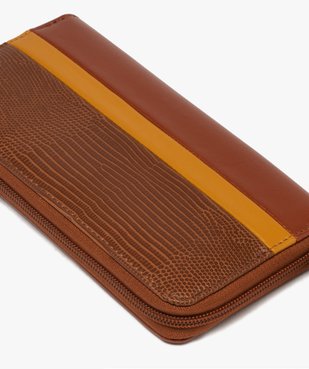 Portefeuille femme zippé multicolore vue2 - GEMO (ACCESS) - GEMO