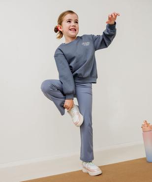 Sweat molletonné avec inscriptions fille vue4 - GEMO 4G FILLE - GEMO