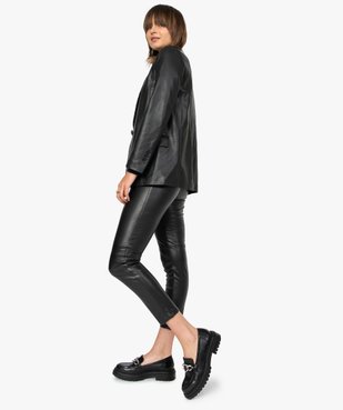 Pantalon femme en matière synthétique coupe slim vue6 - GEMO(FEMME PAP) - GEMO
