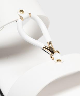 Mules à talon compensé et larges brides fantaisie femme vue6 - VALENTINA BALDA - GEMO