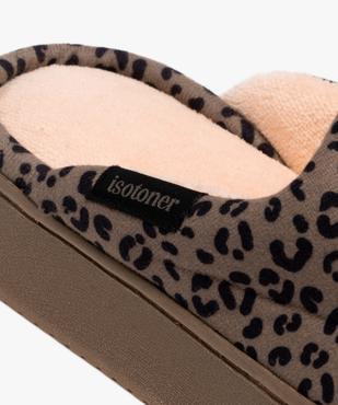 Chaussons à motifs léopard femme - Isotoner vue6 - ISOTONER - GEMO