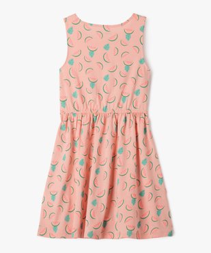 Robe sans manches à motifs fille vue3 - GEMO (ENFANT) - GEMO