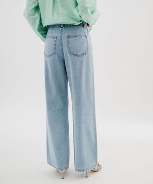 Jean large à pinces en denim léger femme - LuluCastagnette vue4 - LULUCASTAGNETTE - GEMO