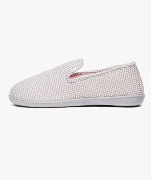 Chaussons charentaises à pois - Isotoner vue3 - ISOTONER - GEMO