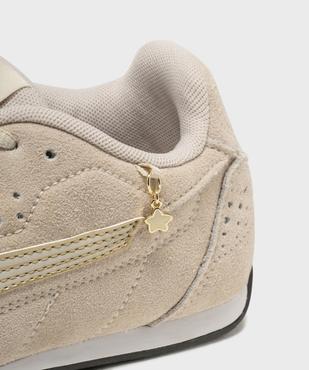 Tennis fines en suédine avec charms femme - Puma vue7 - PUMA - GEMO